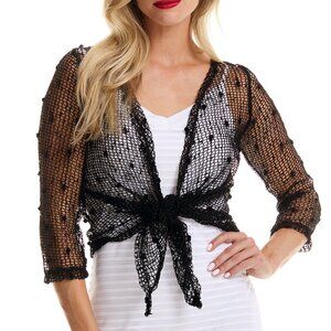 light mesh black bolero by Gitane